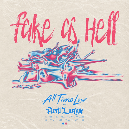 All Time Low & Avril Lavigne - Imagem: Capa "Fake As Hell"
