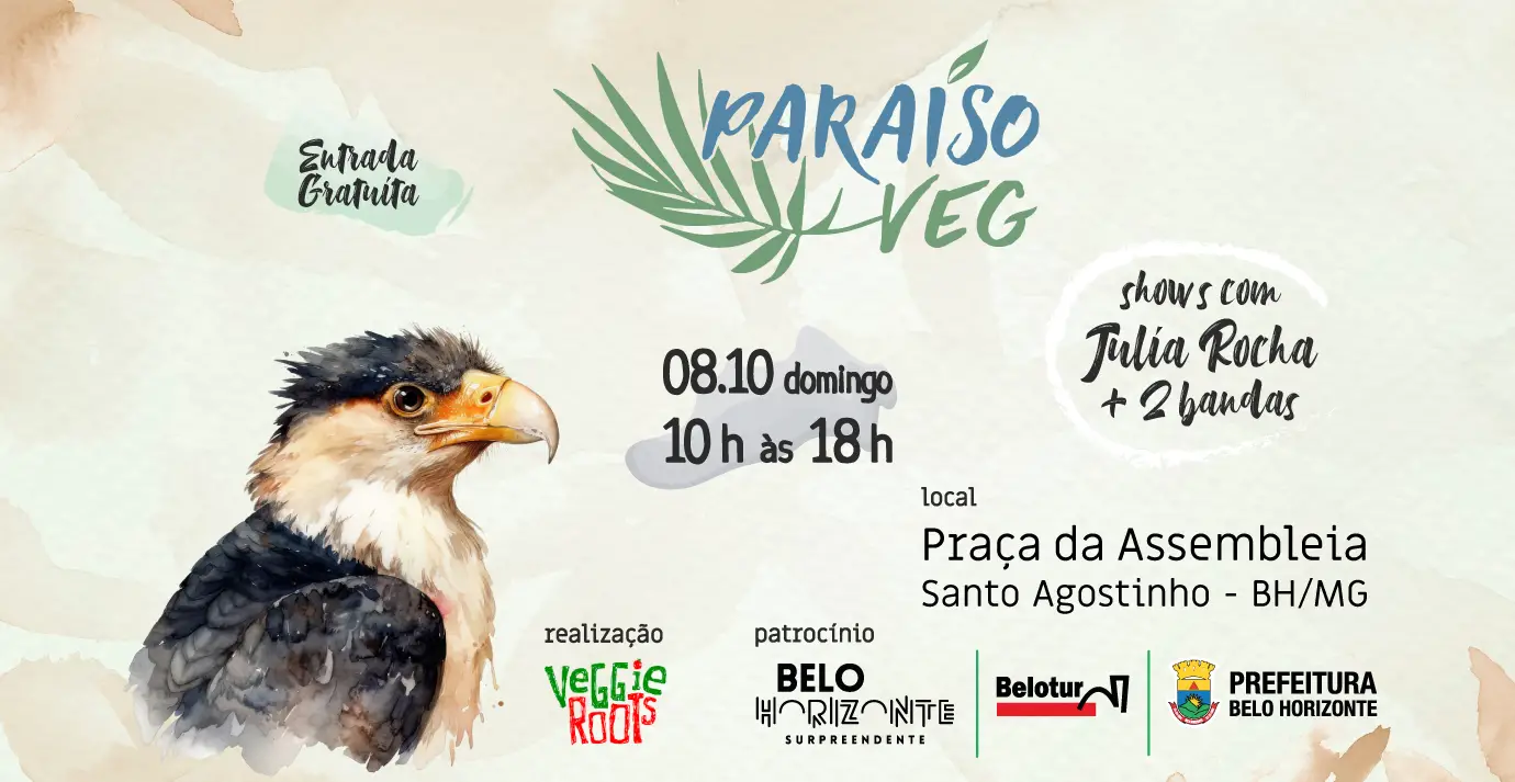 Festival Paraíso Veg acontecerá na Praça da Assembleia em BH