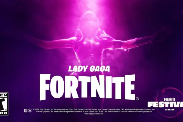 Lady Gaga para Fortnite Festival - Imagem: Divulgação