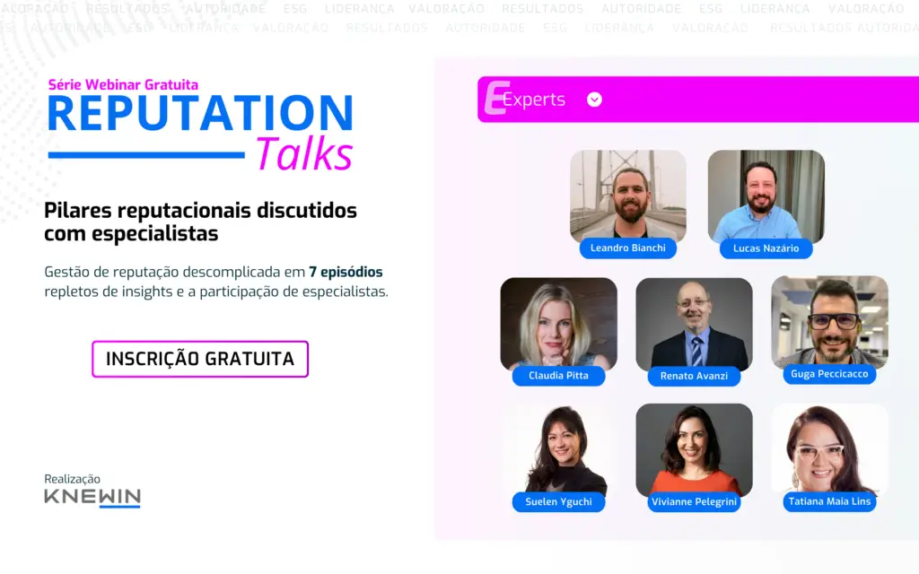 Websérie com especialistas discute gestão de reputação