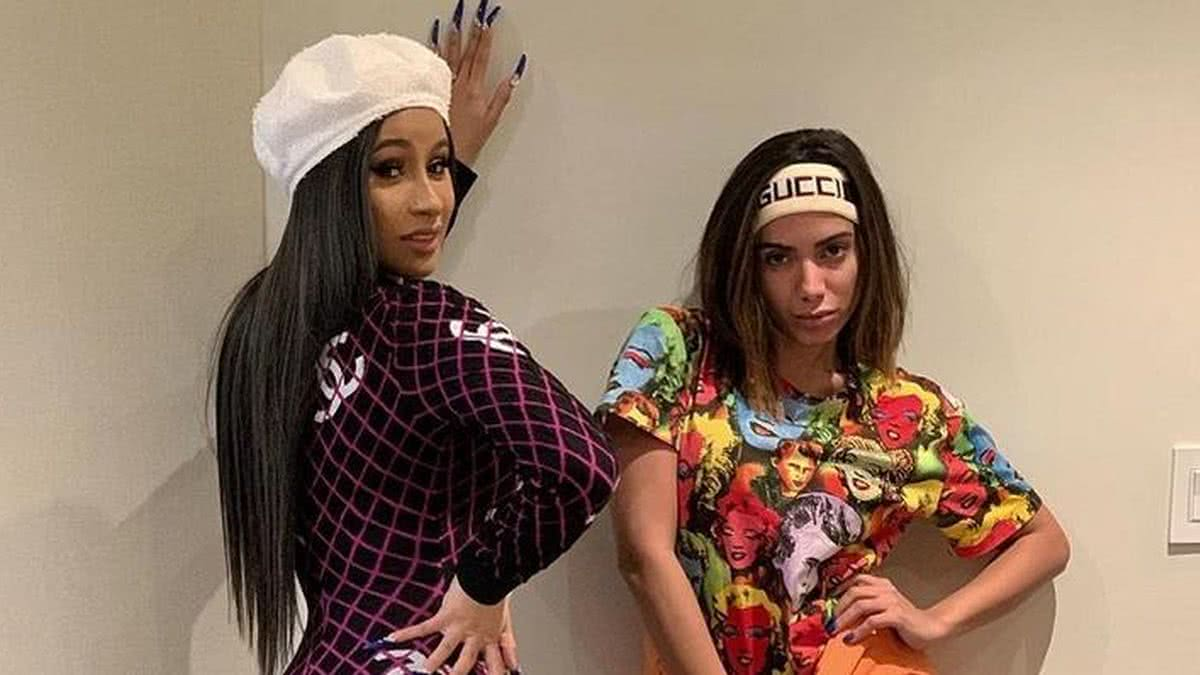 Cardi B & Anitta - Imagem: Instagram/Reprodução
