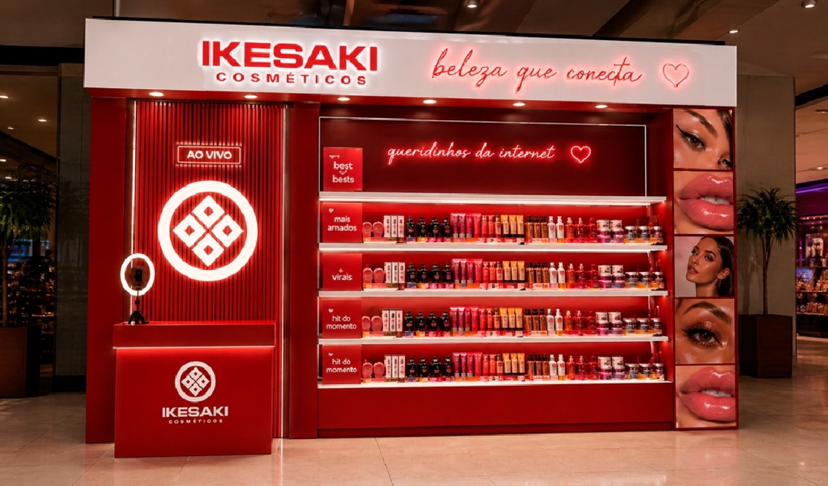 Ikesaki lança 1° hub live commerce de beleza em loja física