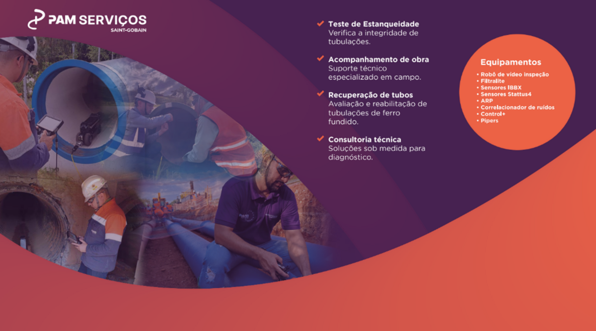 PAM Saint-Gobain apresenta soluções no Water Loss