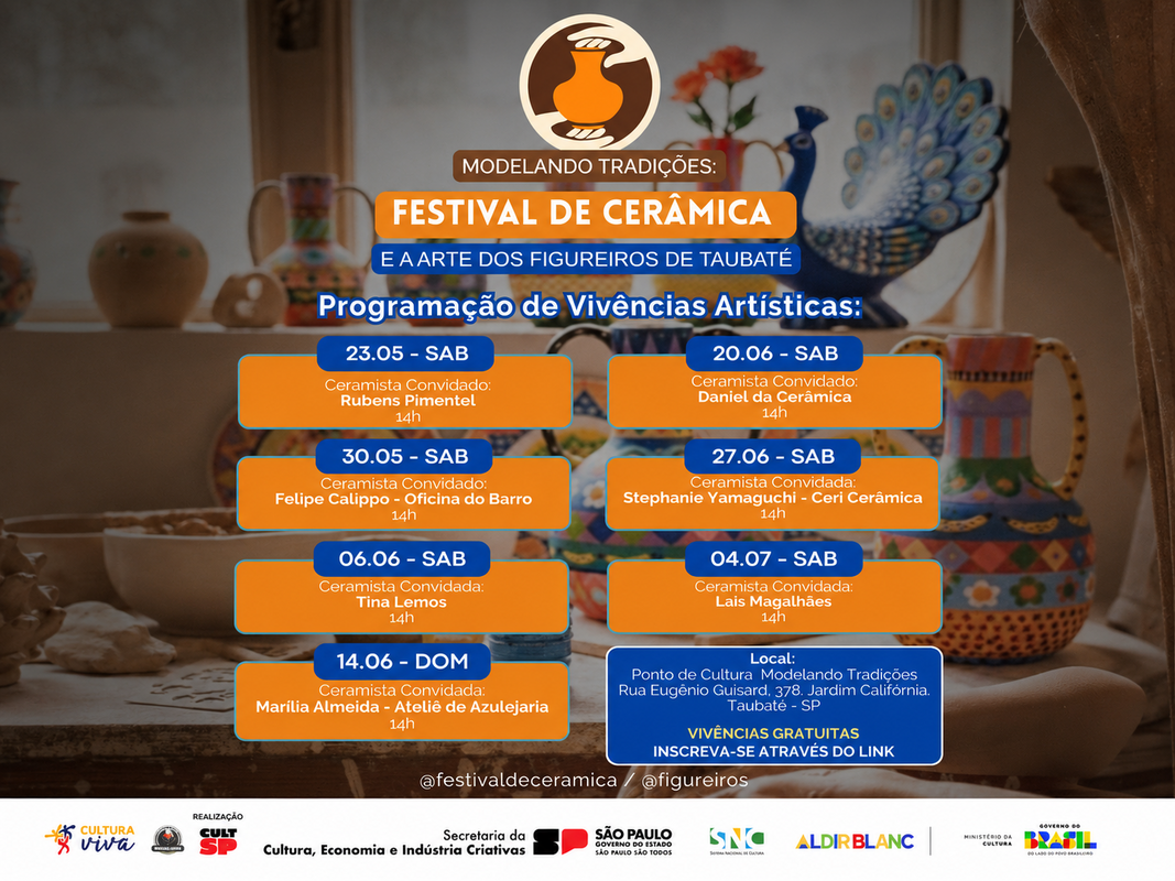 Taubaté recebe Festival de Cerâmica e Arte Figureira