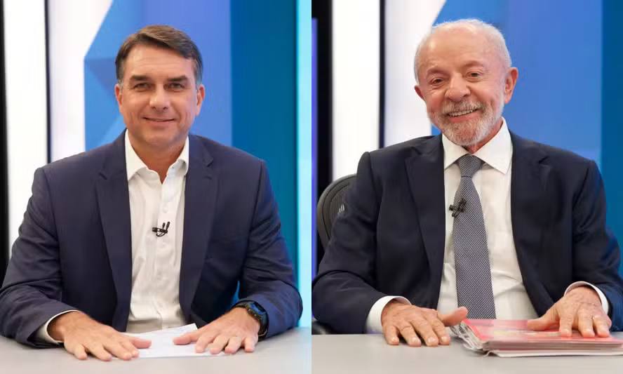 Resumo visual: imagem com elementos de notícia política brasileira, incluindo menções a Bolsonaro, Lula, Flávio Bolsonaro e temas de sigilo financeiro.